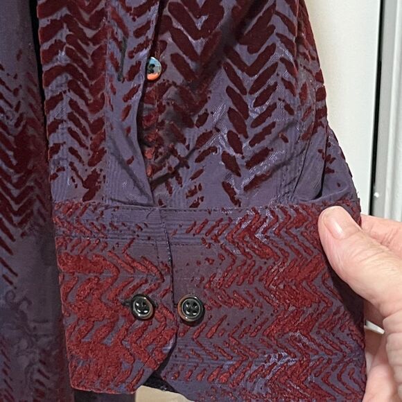 Visconti Black Purple Paisley / Merlot Geo Velvet Limited Edition NWT SZ 3XLB - Picture 6 of 10